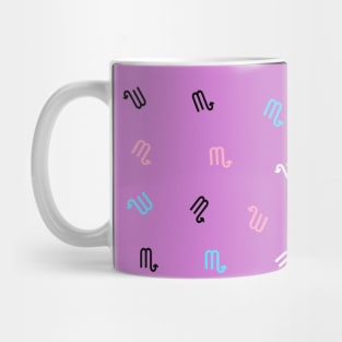 Monogram Scorpio Horoscope Sign Zodiac Sign Astrology Symbol Mug